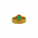 Ring Gelbgold 999 / 24K mit einem Smaragd - Bild 4 Vorschau