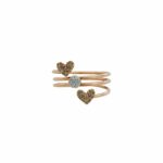 Ring Gr. 61 Roségold 585 / 14K mit ca. 0,25 ct Diamanten Vorschau