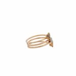 Ring Gr. 61 Roségold 585 / 14K mit ca. 0,25 ct Diamanten - Bild 3 Vorschau