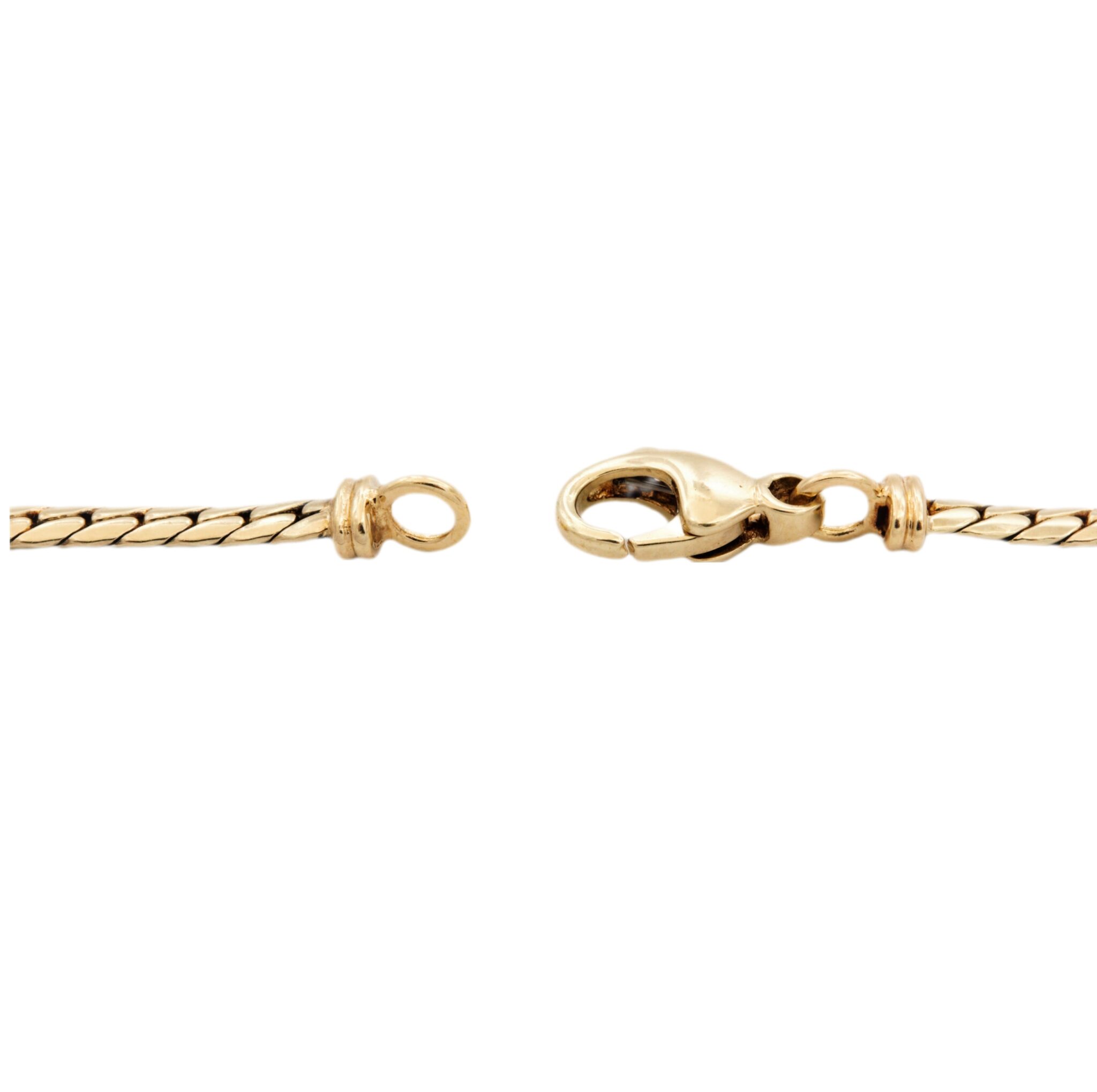 Collier Gelbgold 585 / 14K mit Diamanten und Topas - Bild 4