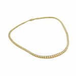 Reviére Collier Gelbgold 750 / 18K mit Diamanten - Bild 2 Vorschau