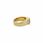 Ring Gr. 63 Gelbgold 750 / 18K mit Diamanten und Rubellit - Bild 2 Vorschau