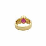 Ring Gr. 63 Gelbgold 750 / 18K mit Diamanten und Rubellit - Bild 4 Vorschau