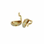 Cartier Paris Ohrclips Gelbgold 750 / 18K mit Diamanten und Saphiren - Bild 4 Vorschau