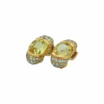 Cartier Paris Ohrclips Gelbgold 750 / 18K mit Diamanten und Saphiren - Bild 2 Vorschau