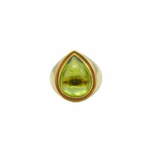 Fochtmann Ring Gelbgold 750 / 18K mit Peridot