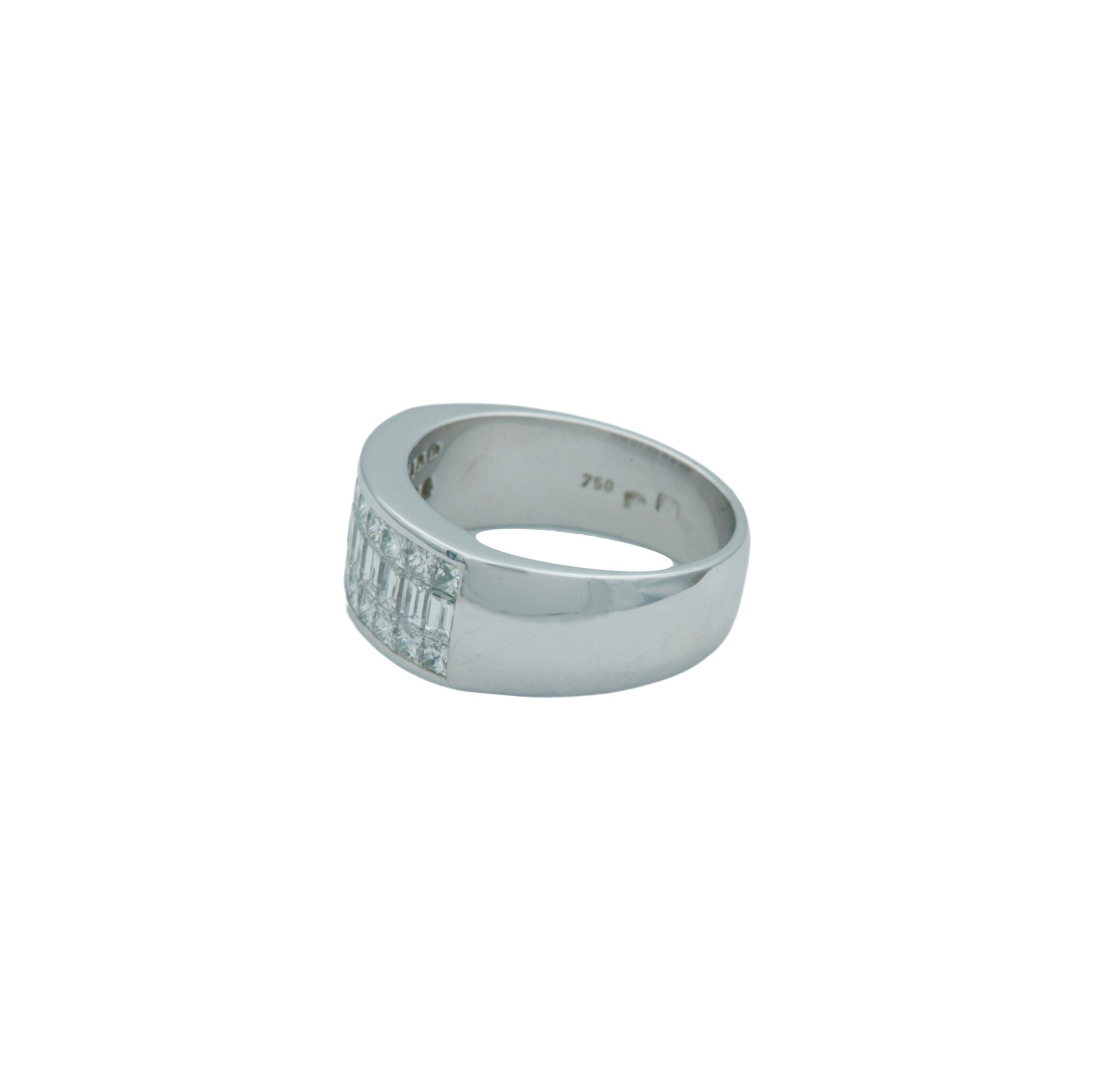 Bandring Gr.55 Weißgold 750 / 18K mit 1,73ct Diamanten - Bild 4