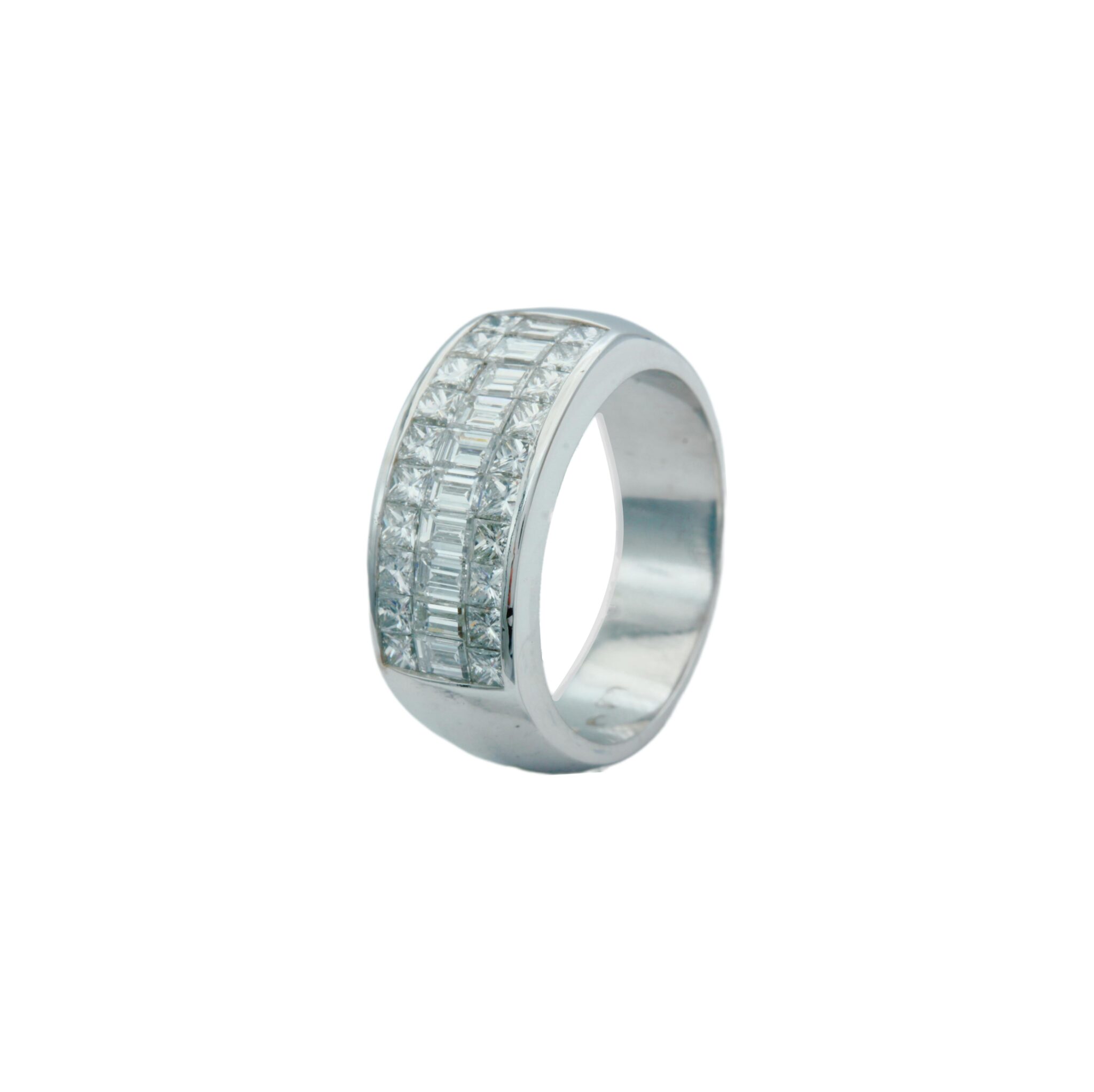 Bandring Gr.55 Weißgold 750 / 18K mit 1,73ct Diamanten - Bild 5