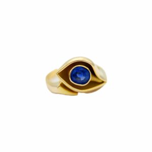 Ring Gr.51 Gelbgold 750 / 18K mit ca.1,5ct Saphir
