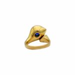 Ring mit Saphir | Gr. 51 | 750/- Gelbgold - Bild 3 Vorschau