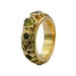 Saphir & Chrysoberyll Ring Gelbgold 750/18K. Gr. 54 - Bild 4 Vorschau