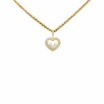 Chopard Happy Diamond Kette mit Anhänger Gelbgold 750 / 18K mit ca. 0,27 ct Diamanten Vorschau