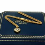 Chopard Happy Diamond Kette mit Anhänger Gelbgold 750 / 18K mit ca. 0,27 ct Diamanten - Bild 5 Vorschau