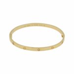Cartier Love Armreif Gelbgold 750 / 18K mit ca. 0,15 ct Diamanten, Fullset - Bild 3 Vorschau