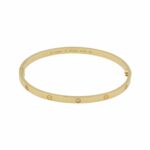 Cartier Love Armreif Gelbgold 750 / 18K mit ca. 0,15 ct Diamanten, Fullset - Bild 2 Vorschau