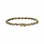 Armband Elefanten Gelbgold, Weißgold 750 / 18K mit ca. 0,25 ct Diamanten - Bild 2 Vorschau