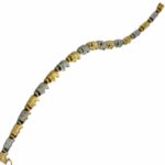 Armband Elefanten Gelbgold, Weißgold 750 / 18K mit ca. 0,25 ct Diamanten - Bild 5 Vorschau