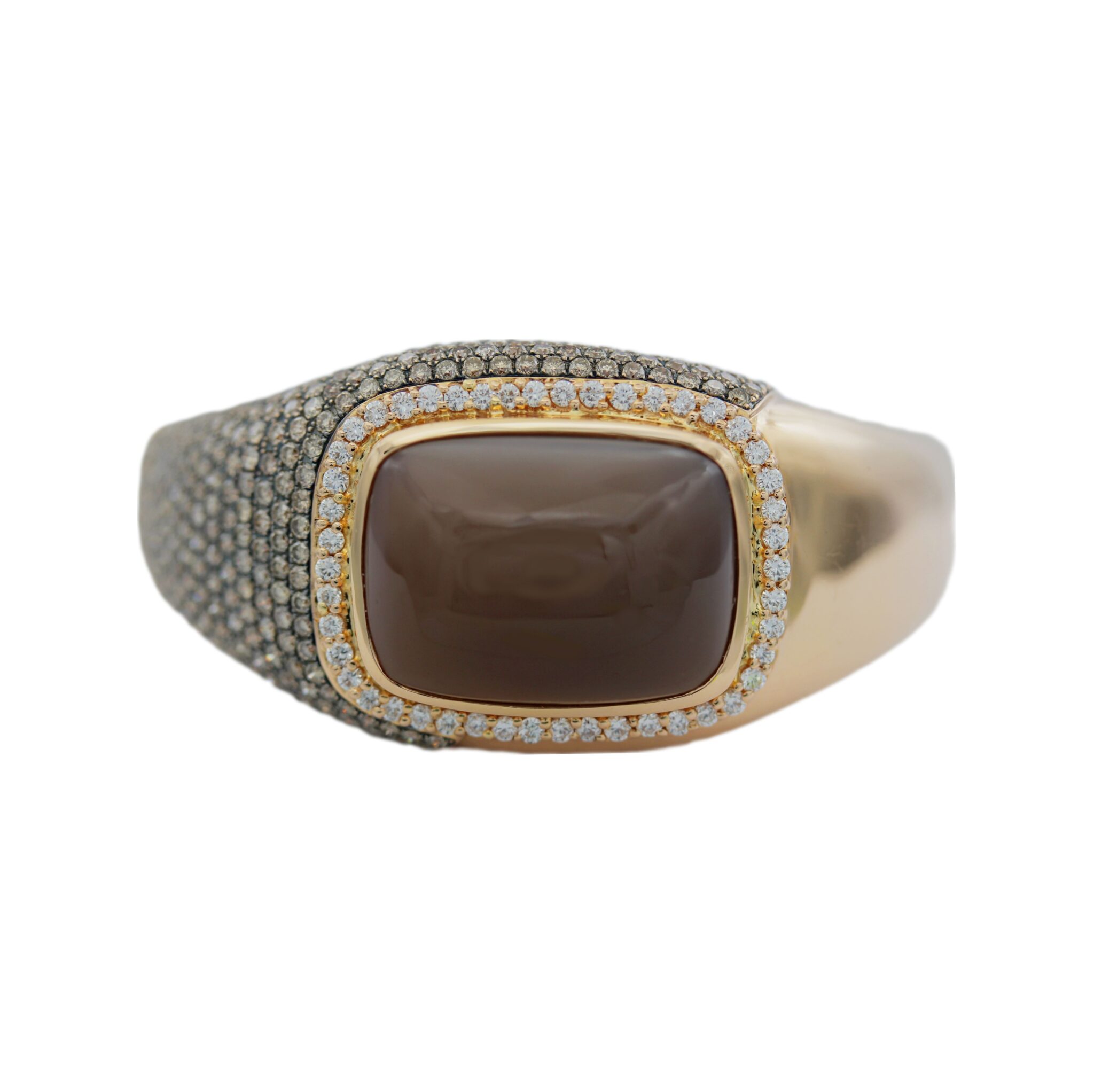Diamant Mondstein Armspange Roségold 750/18K. ca. 7,32ct.