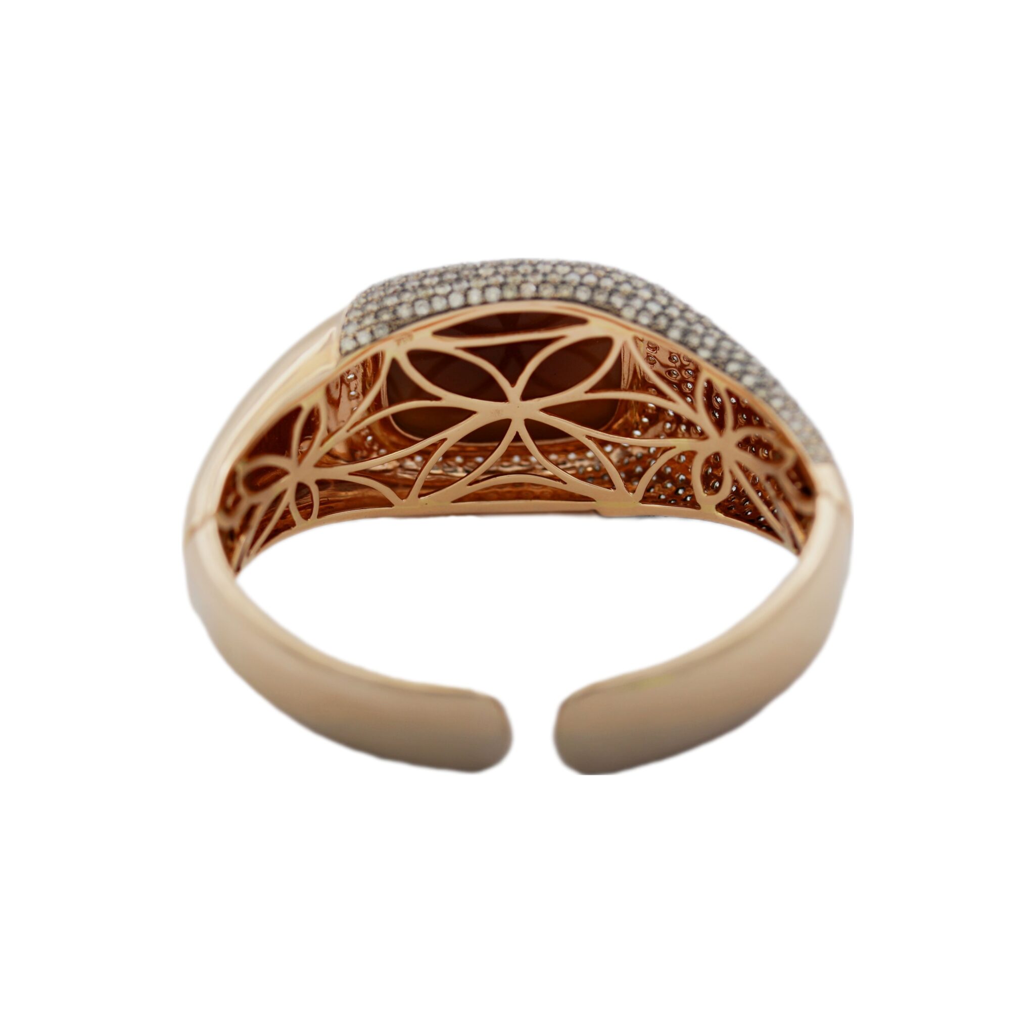 Diamant Mondstein Armspange Roségold 750/18K. ca. 7,32ct. - Bild 3