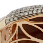Diamant Mondstein Armspange Roségold 750/18K. ca. 7,32ct. - Bild 4 Vorschau