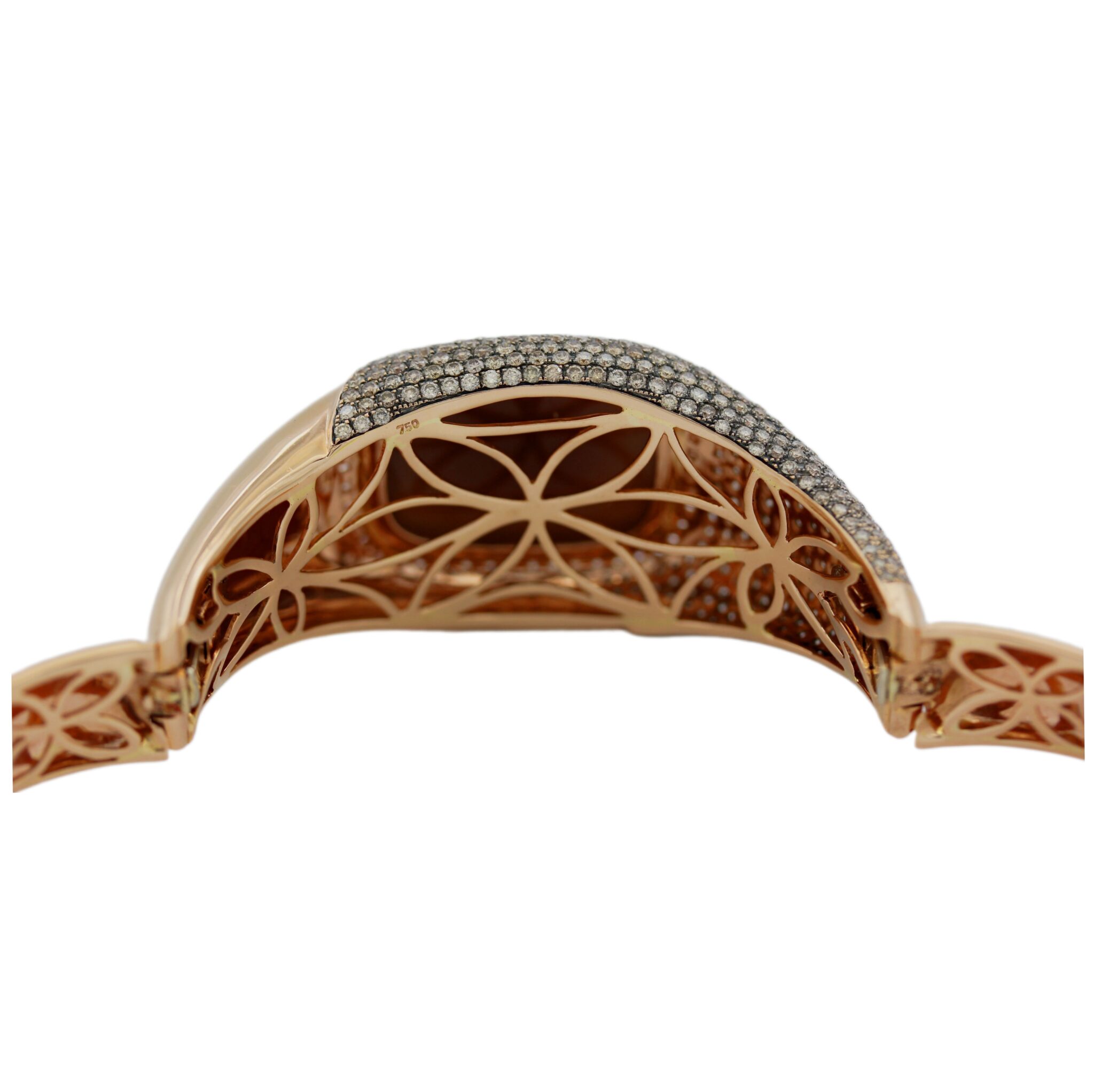 Diamant Mondstein Armspange Roségold 750/18K. ca. 7,32ct. - Bild 5