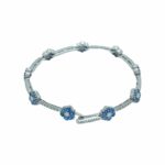 Diamant Saphir Armband Weißgold 750/18K Vorschau