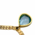 Blautopas Diamant Collier Gelbgold 750/18K & 585/14K. - Bild 3 Vorschau