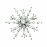 Schneeflocken Brosche Weißgold 750 / 18K mit 2,69ct Diamanten Vorschau