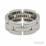 Cartier Panthere Maillon Diamant Ring Weißgold 750 / 18 Kt. ca. 0,53ct Full Set - Bild 2 Vorschau