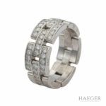 Cartier Panthere Maillon Diamant Ring Weißgold 750 / 18 Kt. ca. 0,53ct Full Set Vorschau