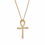 Ankh Anhänger mit Kette Gelbgold 750 / 18K mit ca. 0,45ct Diamanten - Bild 3 Vorschau