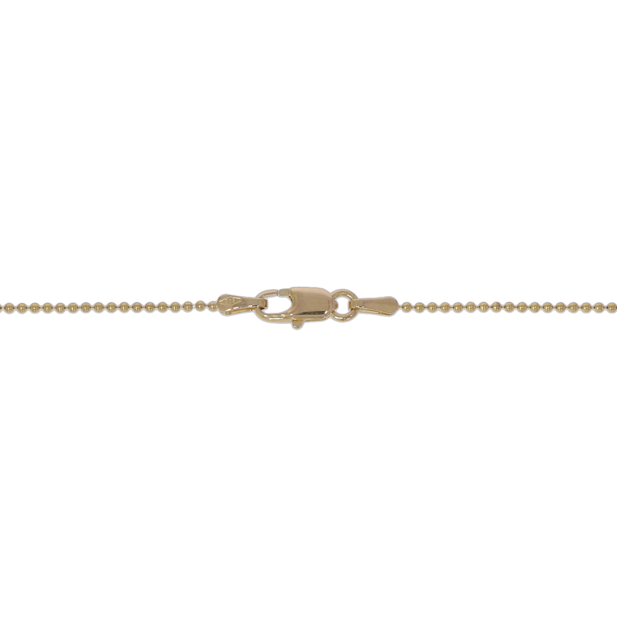 Kugelkette Gelbgold 585 / 14K mit einem 0,96ct Diamant Anhänger - Bild 4