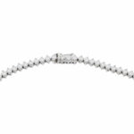Riviérecollier Weißgold 750/18K. ca. 14,50ct. VVS/F - Bild 4 Vorschau