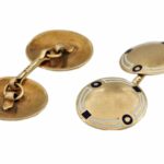 Art Deco Manschettenknöpfe Gelbgold 750 / 18K - Bild 2 Vorschau
