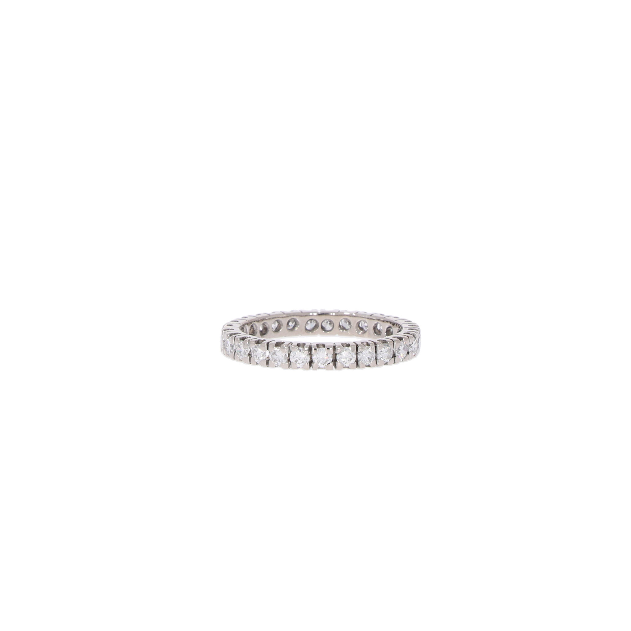 Memoire Ring Weißgold 750 / 18K mit ca. 0,5ct Diamanten