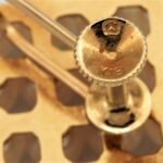 Zuchtperlen Ohrringe in Rautenform Gelbgold 750 / 18K - Bild 4 Vorschau