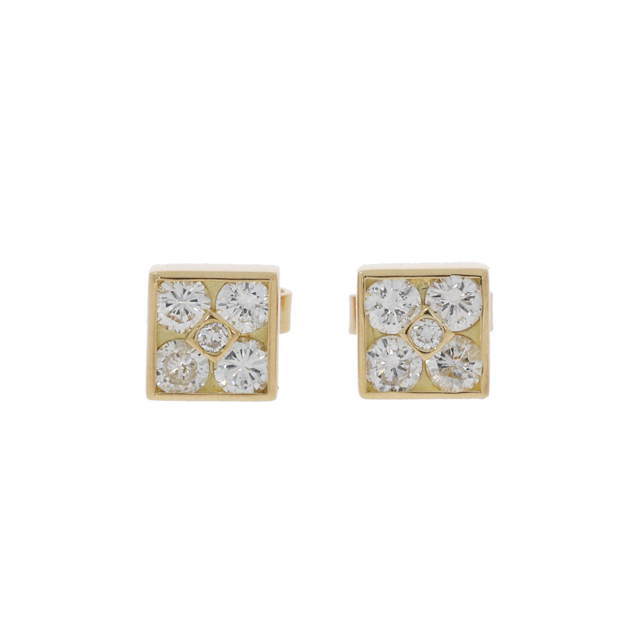 Ohrstecker Gelbgold 750 / 18K ca. 0,4ct