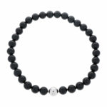 Kugelkette mit Onyx und Weißgold 750 / 18K Vorschau