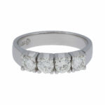 Ring Gr. 55 Weißgold 750 / 18K mit ca. 1ct Diamanten - Bild 2 Vorschau