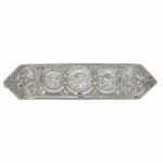 Art Deco Diamant Brosche Gelb- & Weißgold 585/14K. ca. 4 ct. Vorschau