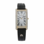 Maurice Lacroix Square Gold 18K Diamond Watch Full Pavée 1 ct TW/vs Vorschau