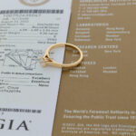 Cartier Solitärring Gr.48 Gelbgold 0,26ct Diamant Cartier / GIA Zertifiakt - Bild 5 Vorschau