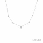 0,7ct Emerald Diamant Collier 49cm Platin 950 Vorschau