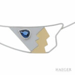 Halsreif Platin / Gold ca.42cm mit einem Saphir - Bild 2 Vorschau