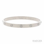 Cartier Love Armreif Weißgold 750/18k GR 19 m. Box u. Pap. - Bild 2 Vorschau
