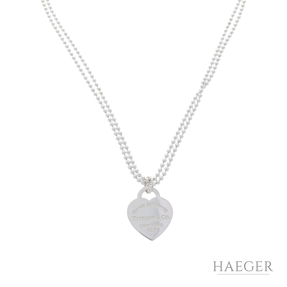 Tiffany & Co Kette m. Herzanhänger 925er Sterlingsilber