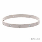 Cartier Love Diamant Armreif Gr.19 Weißgold FULL SET - Bild 2 Vorschau
