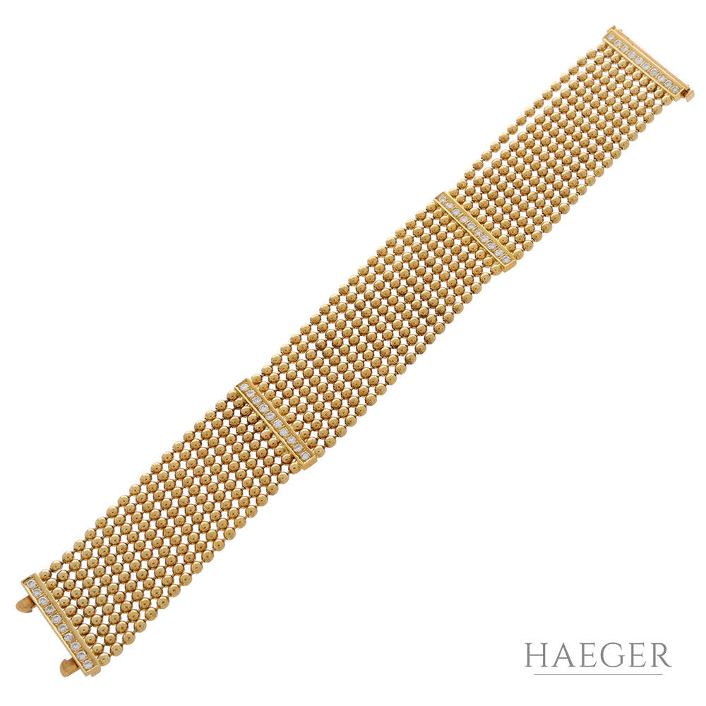 Damen Diamant Armband Gelbgold 750 / 18 Kt. ca. 0,40ct.