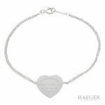 Tiffany & Co. Return to Tiffany™ Doppel-Gliederarmband mit Herzanhänger 16,5cm Vorschau