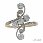 Art Deco Ring Gr.52 Gelbgold 585 / 14K mit 0,6ct Diamanten Vorschau